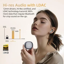 QCY MeloBuds Pro Aadptive Hybrid Active Noise Cancelling Wireless Earbuds